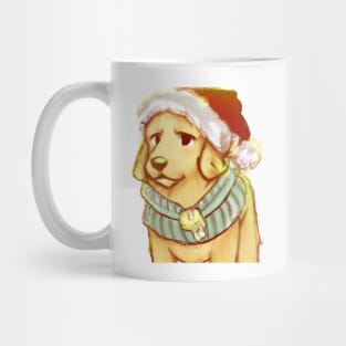 Cute Golden Retriever Drawing Mug